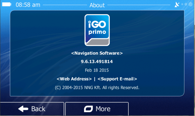 Igo primo 9.6 wince 6 480x272